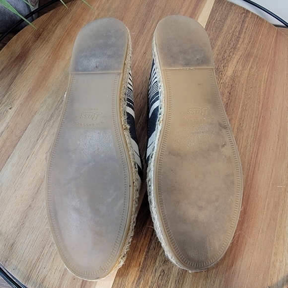 G.H. Bass Striped Canvas Jenna Espadrilles Size 7 - Picture 14 of 17